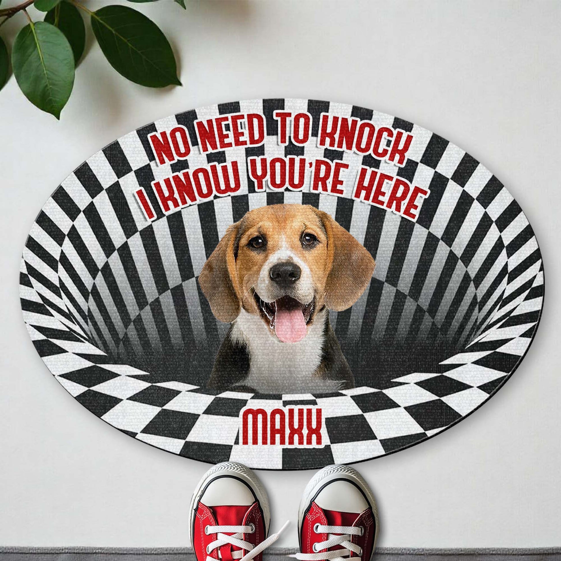 No Need To Knock I Know You're Here Dog Doormat