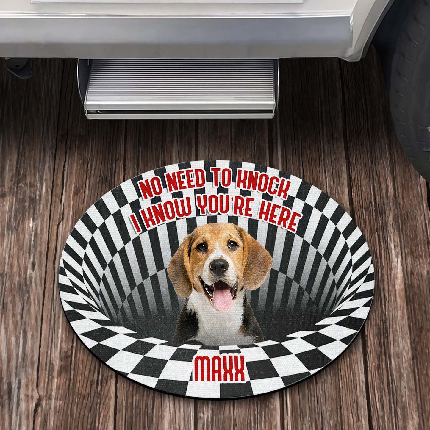 No Need To Knock I Know You're Here Dog Doormat