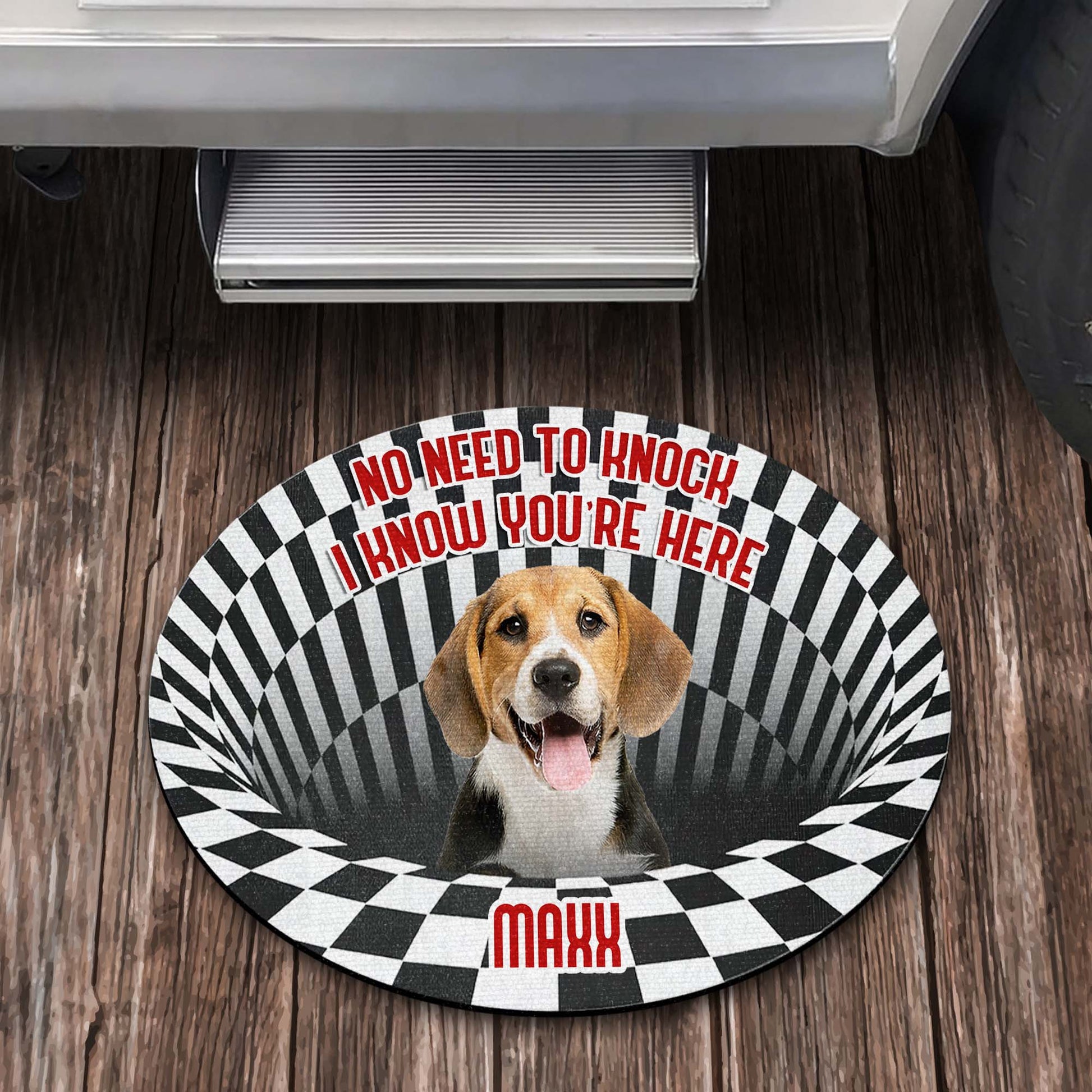 No Need To Knock I Know You're Here Dog Doormat