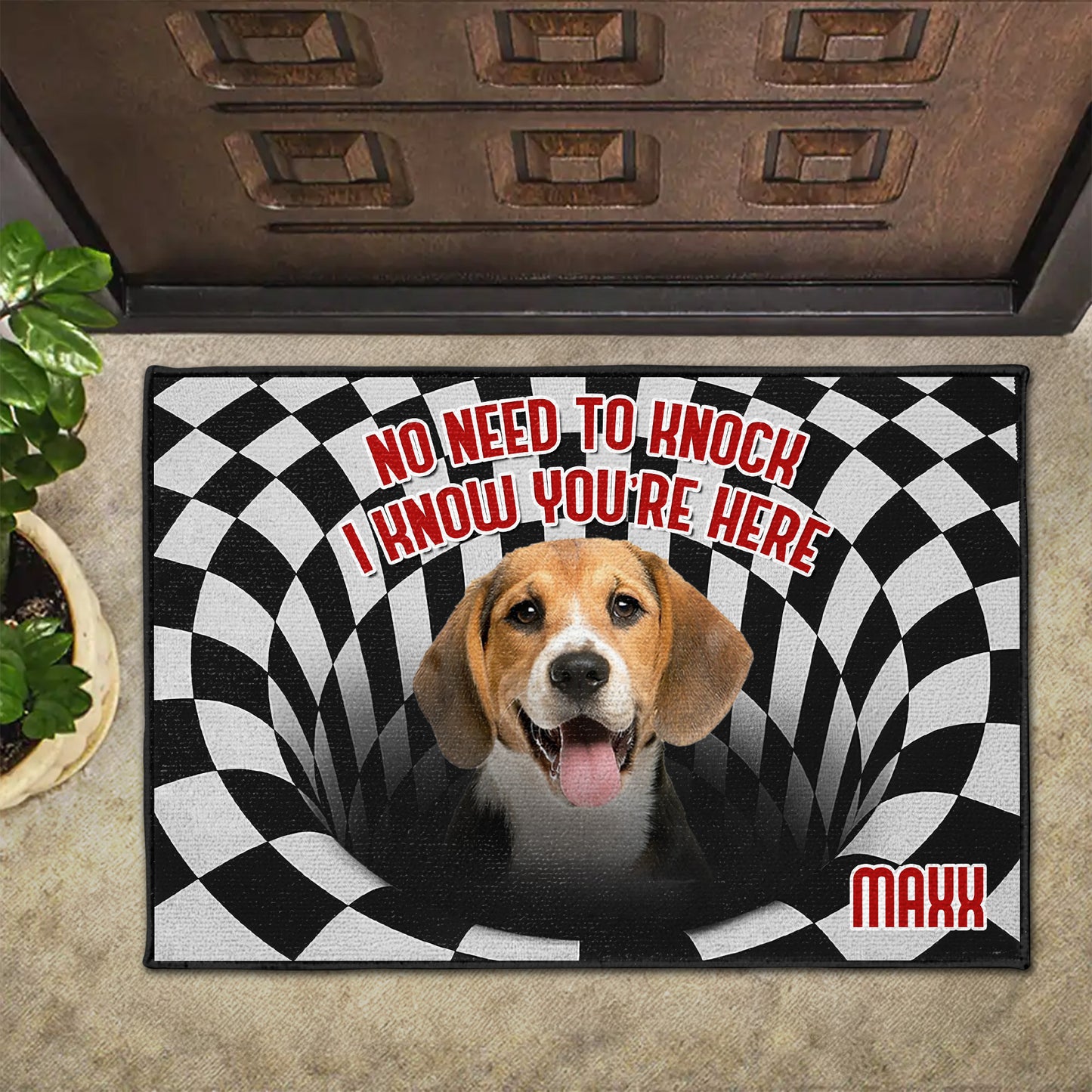 No Need To Knock I Know You're Here, Dog Design