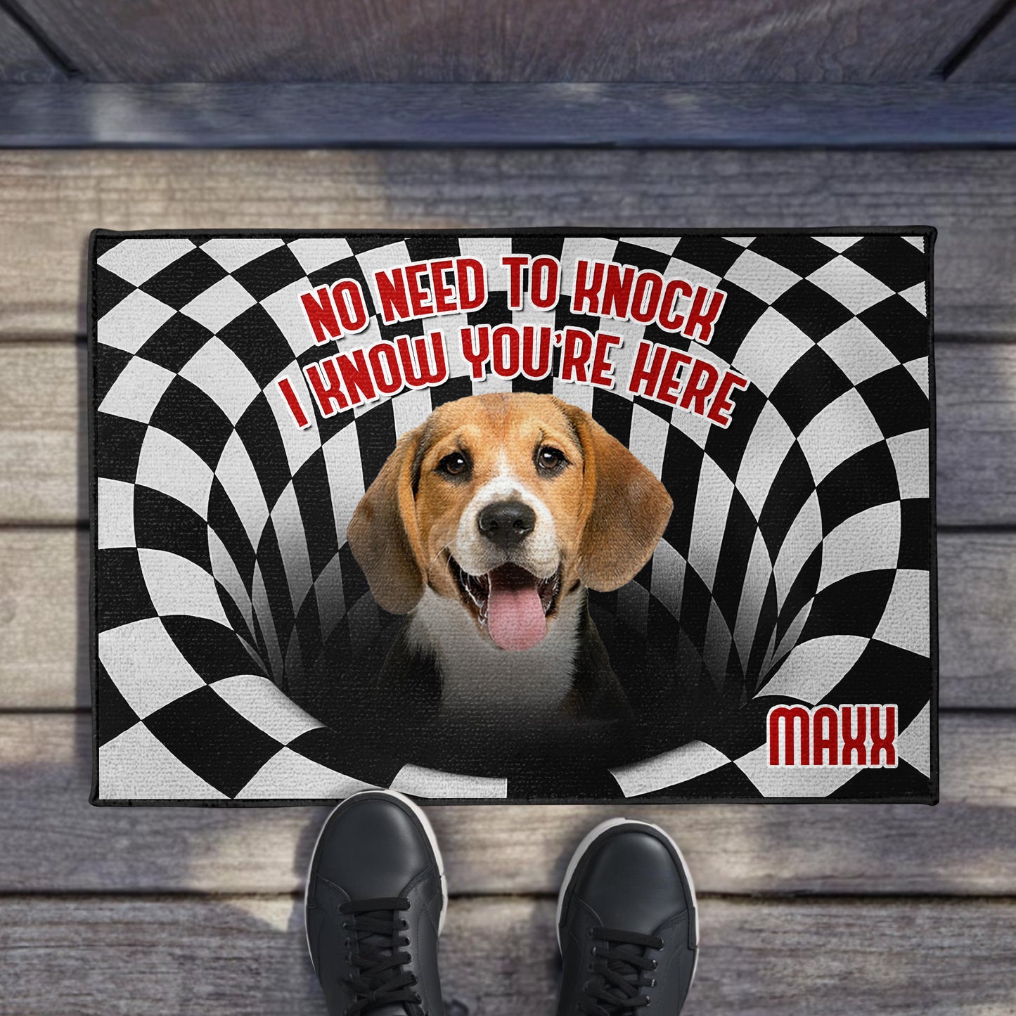 No Need To Knock I Know You're Here, Dog Design