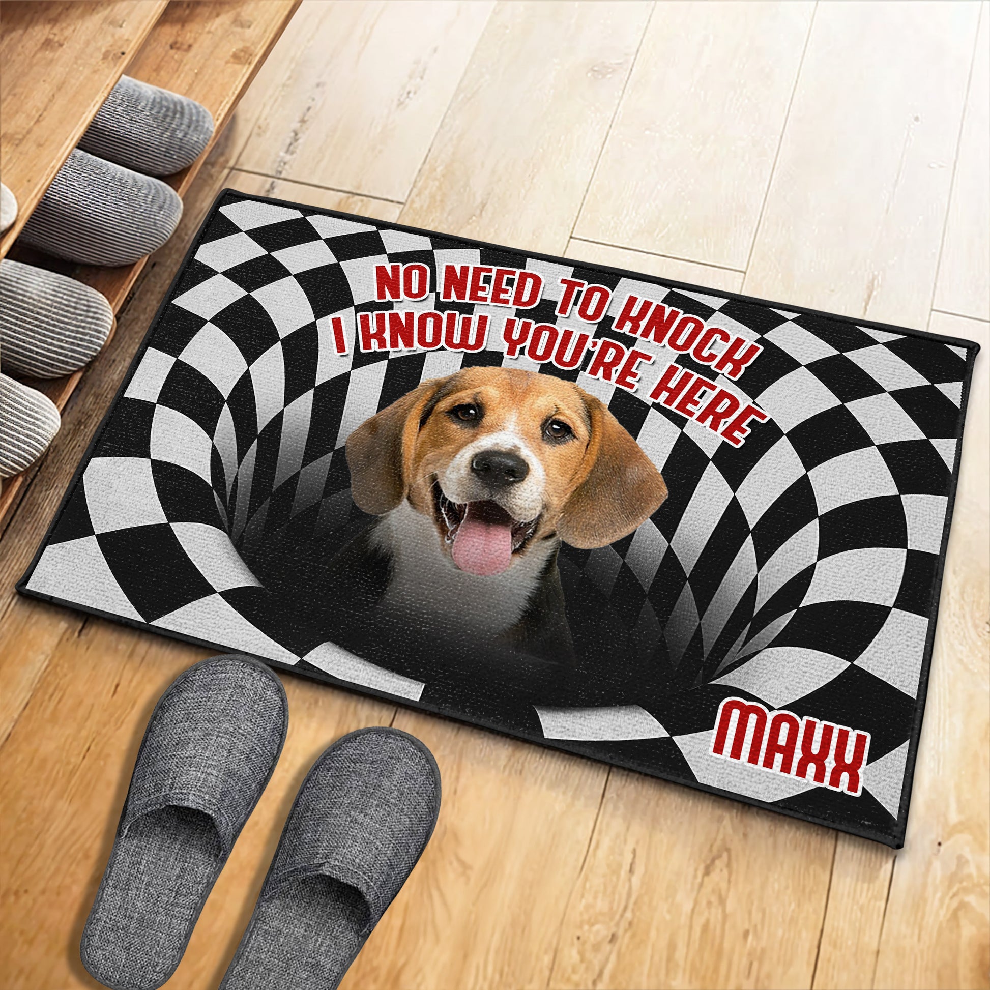 No Need To Knock I Know You're Here, Dog Design