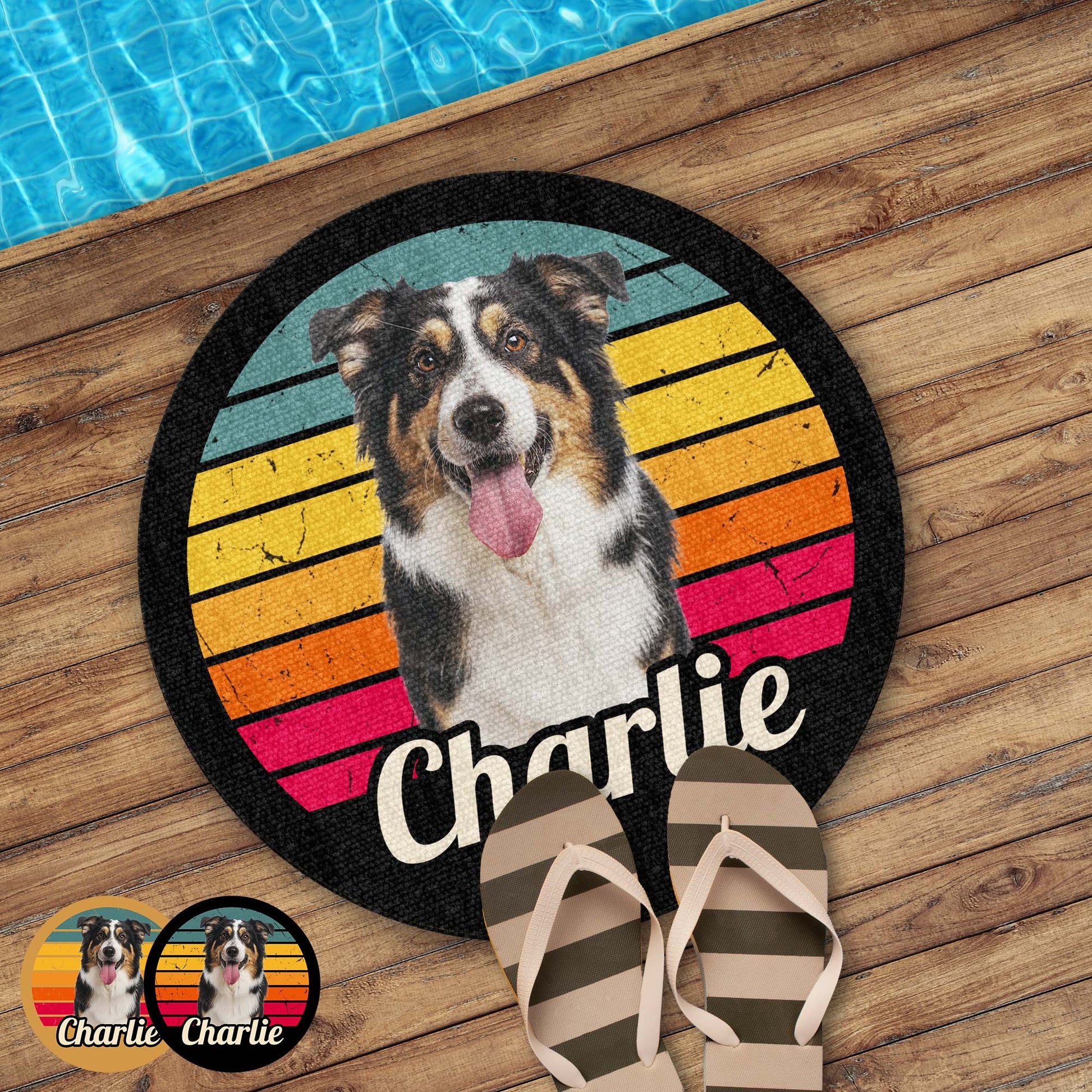 Charlie And Colorful Stripes Design