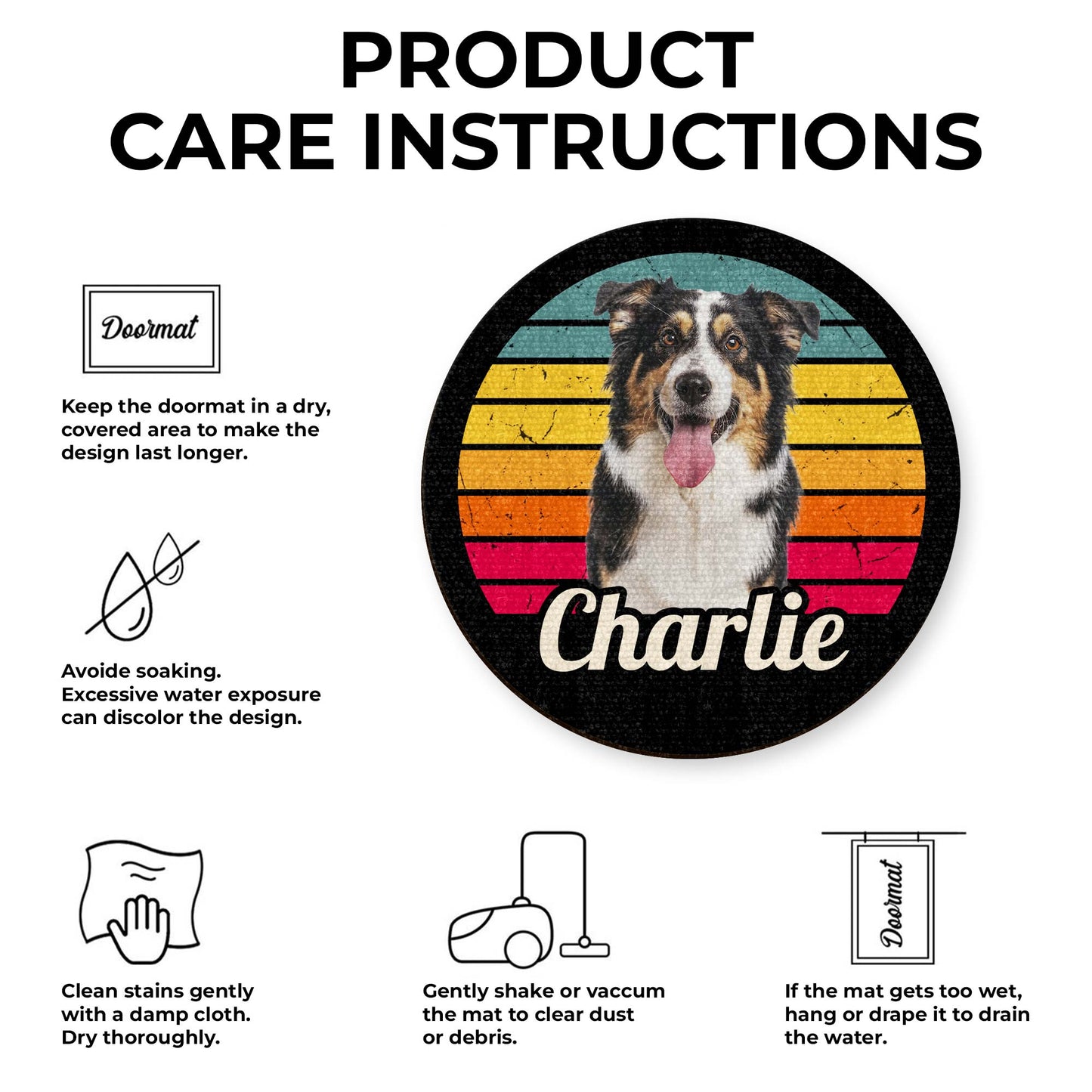 Charlie And Colorful Stripes Design