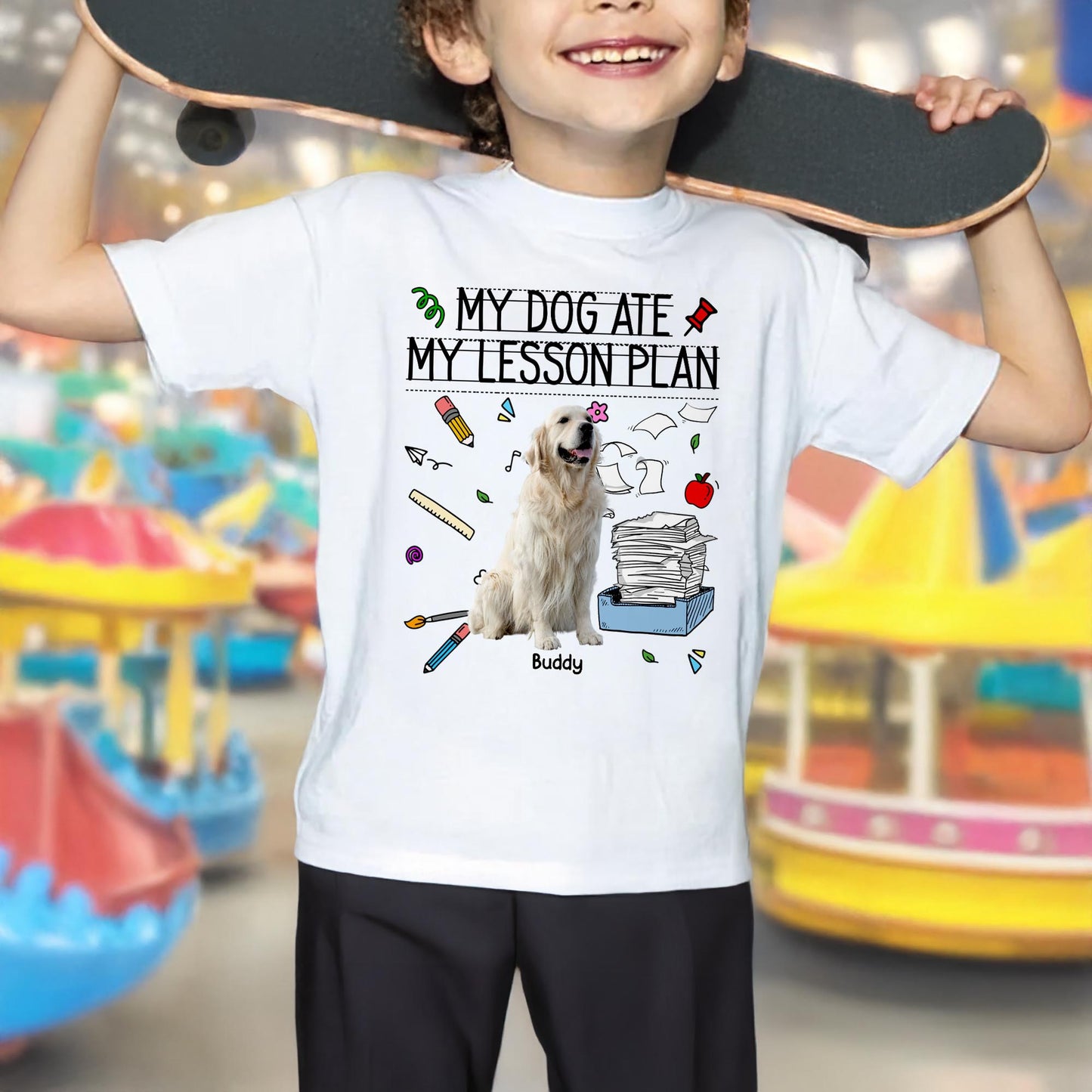 My Dog Ate My Lesson Plan, Teacher and Dog Lover Design