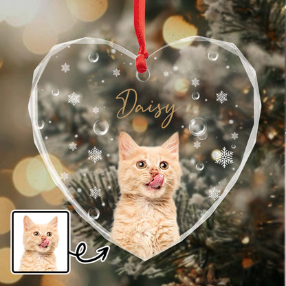 Celebrate Your Furry Friend, Adorable Cat and Snowflake Design