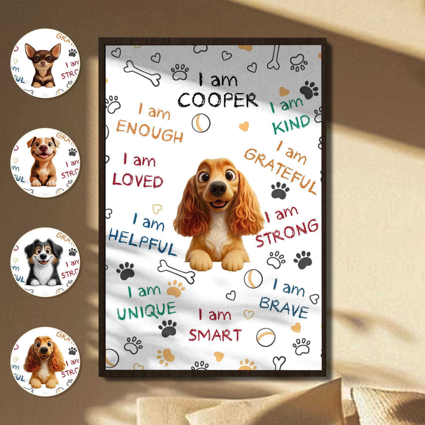 I Am Kind, Grateful, Strong, Brave, Smart With Dog