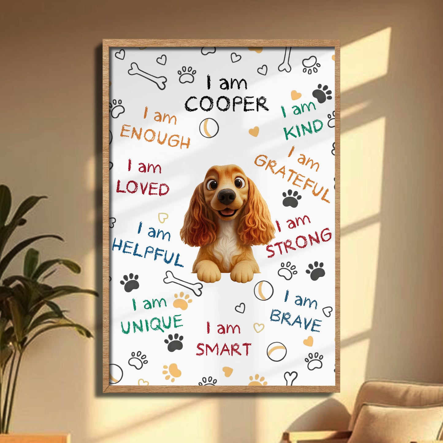 I Am Kind, Grateful, Strong, Brave, Smart With Dog