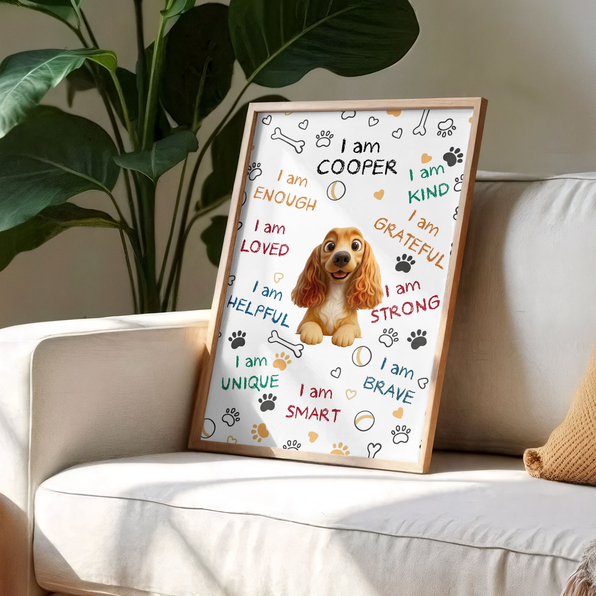 I Am Kind, Grateful, Strong, Brave, Smart With Dog