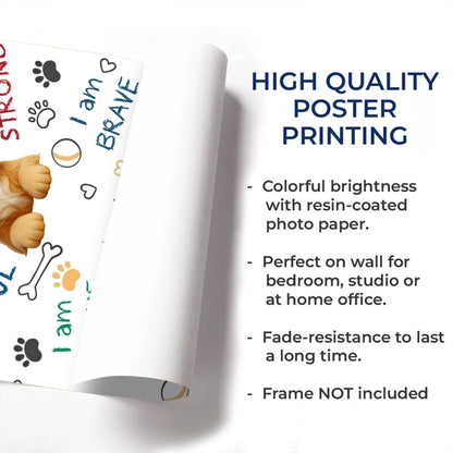 I Am Kind, Grateful, Strong, Brave, Smart With Dog