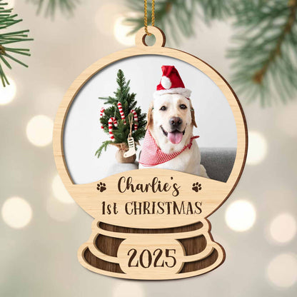 Charlie's 1st Christmas, Dog With Santa Hat