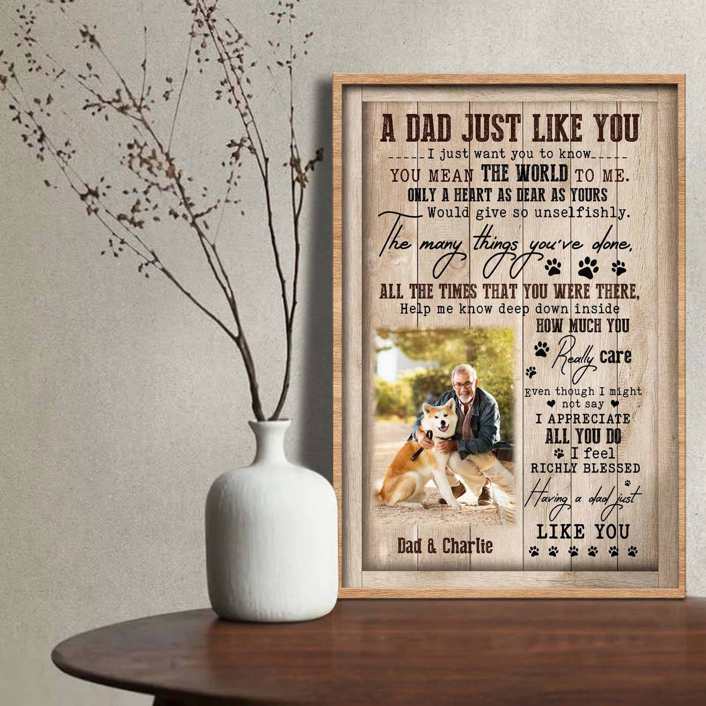 A Dad Just Like You, Blessings and Appreciation