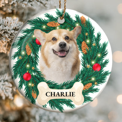 Celebrate With Our Dog Surrounded By Christmas Decor