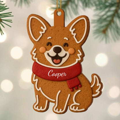 Celebrate Your Furry Friend With a Customizable Dog Ornament - Personalized Custom Wood Ornament, Custom Shaped - PET133_WDO