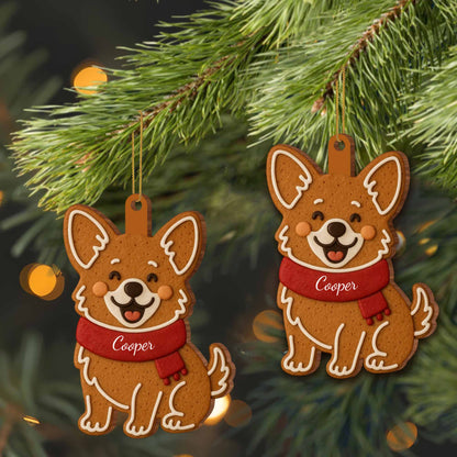 Celebrate Your Furry Friend With a Customizable Dog Ornament - Personalized Custom Wood Ornament, Custom Shaped - PET133_WDO