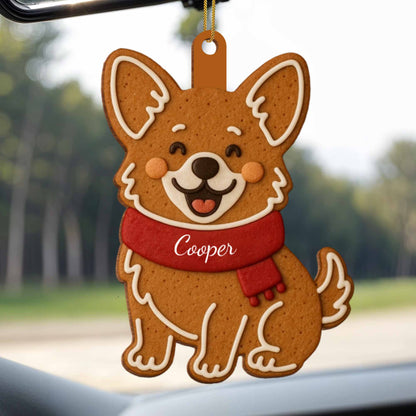 Celebrate Your Furry Friend With a Customizable Dog Ornament - Personalized Custom Wood Ornament, Custom Shaped - PET133_WDO