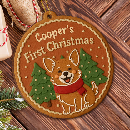 First Christmas, Dog With Christmas Trees