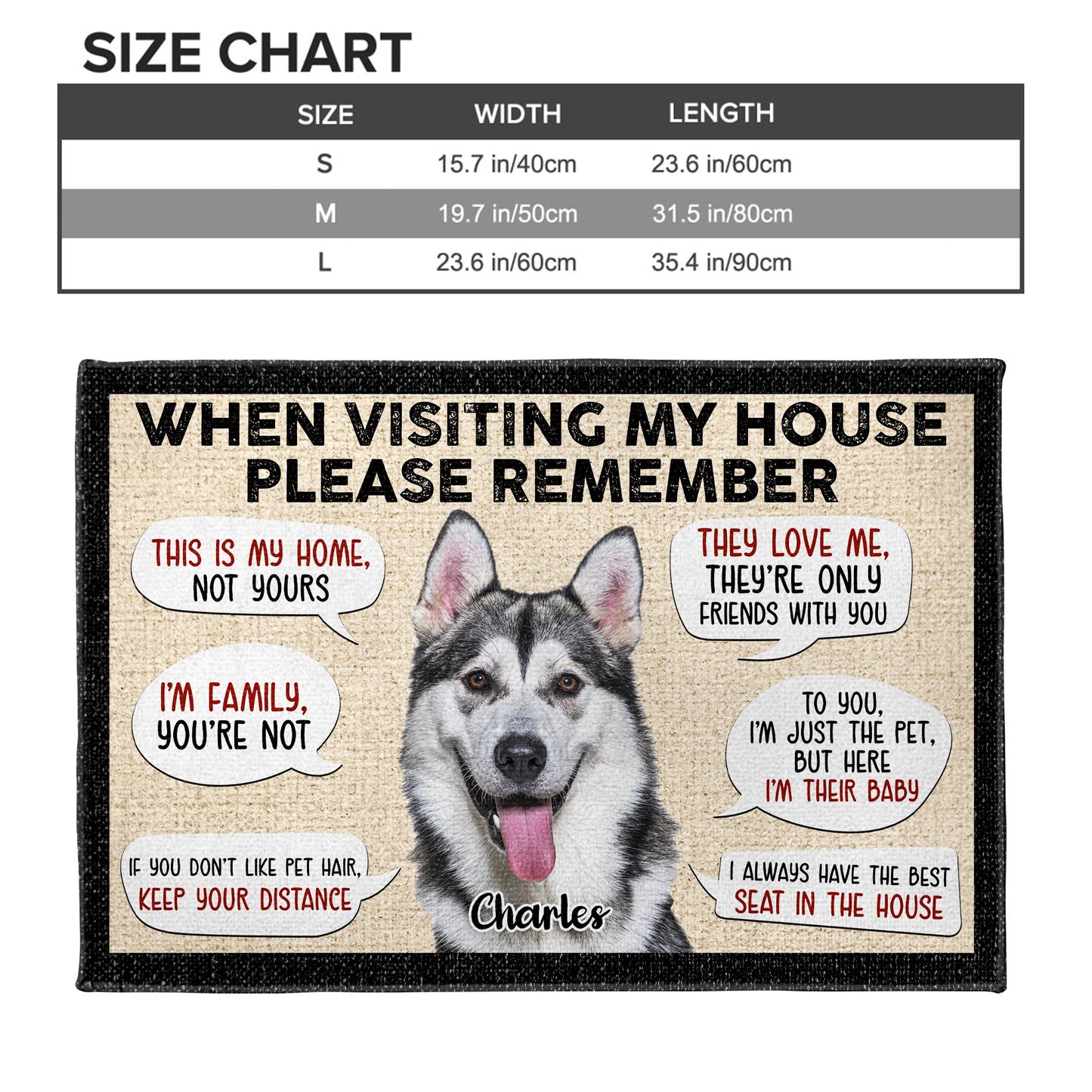 When Visiting My House Please Remember, Dog Themes