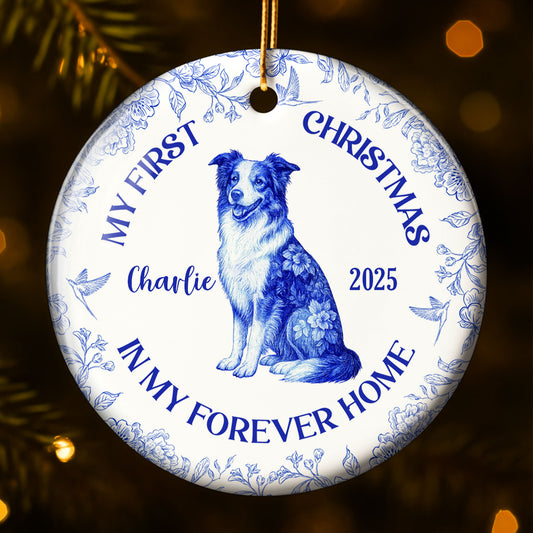 My First Christmas In My Forever Home With Dog Design