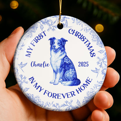 My First Christmas In My Forever Home With Dog Design