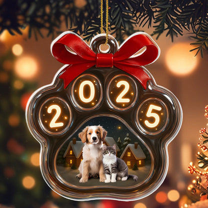 Celebrate Your Pets With This Lovable Dog and Cat Holiday Ornament