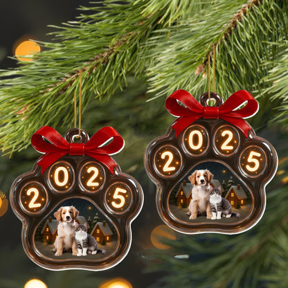 Celebrate Your Pets With This Lovable Dog and Cat Holiday Ornament