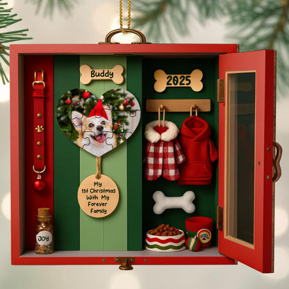 My 1st Christmas With My Forever Family, Dog Ornament