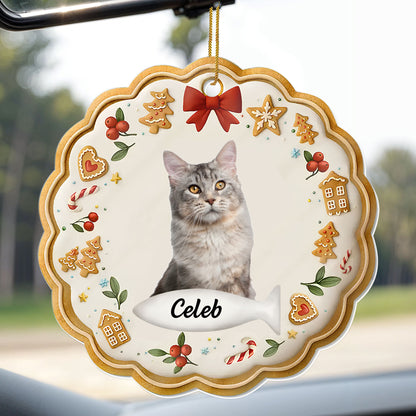 Celebrate Your Furry Friend with a Festive Touch - Personalized Custom Acrylic Ornament, Christmas Gift - PET154_ACO