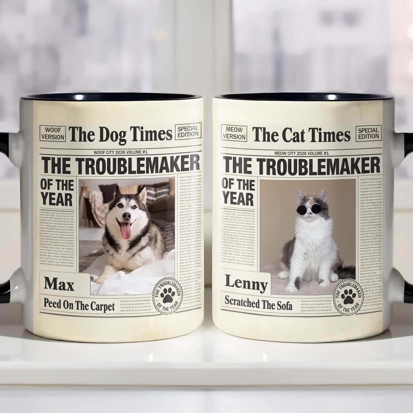 The Dog Times The Troublemaker Of The Year Newspaper Design Dog Photo