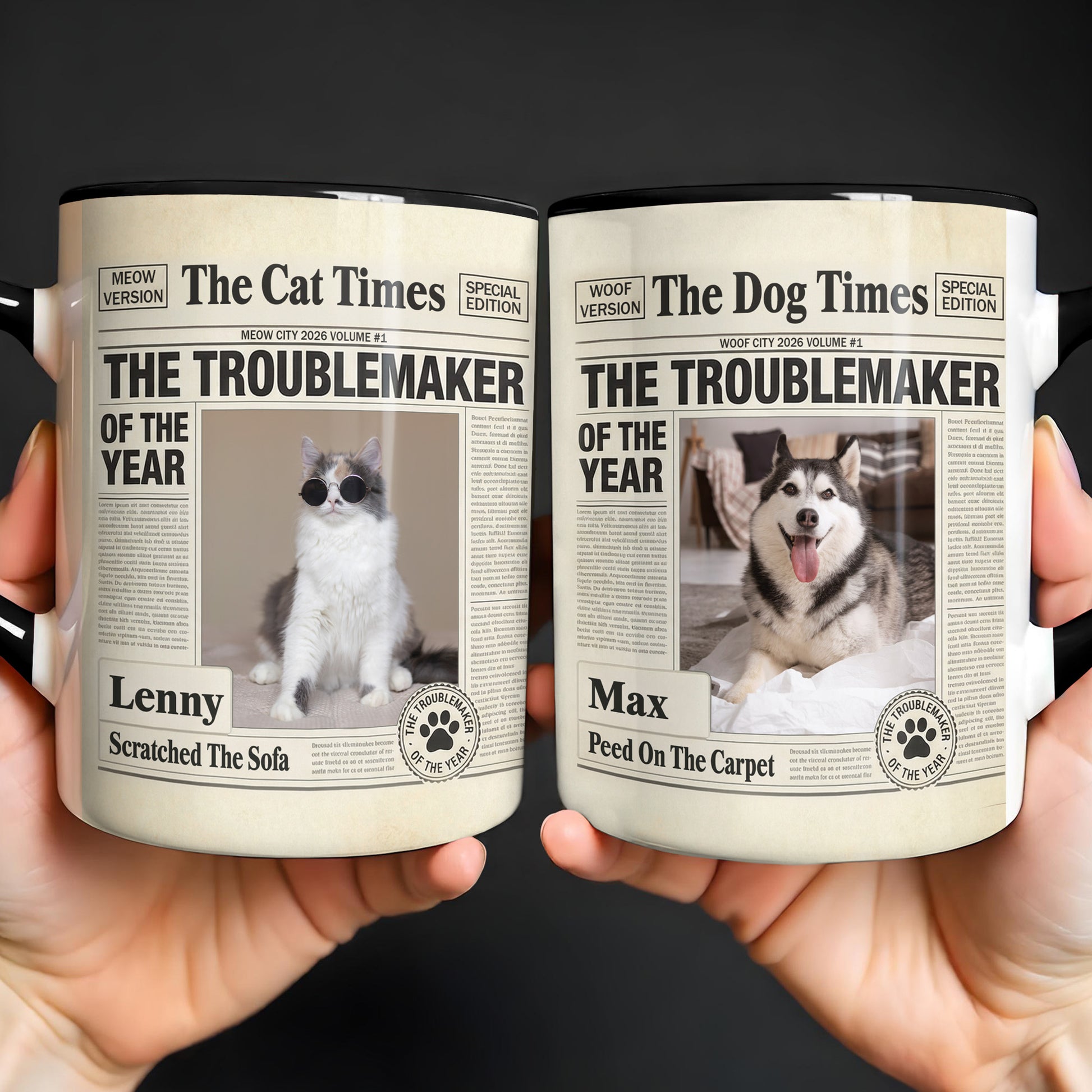 The Dog Times The Troublemaker Of The Year Newspaper Design Dog Photo
