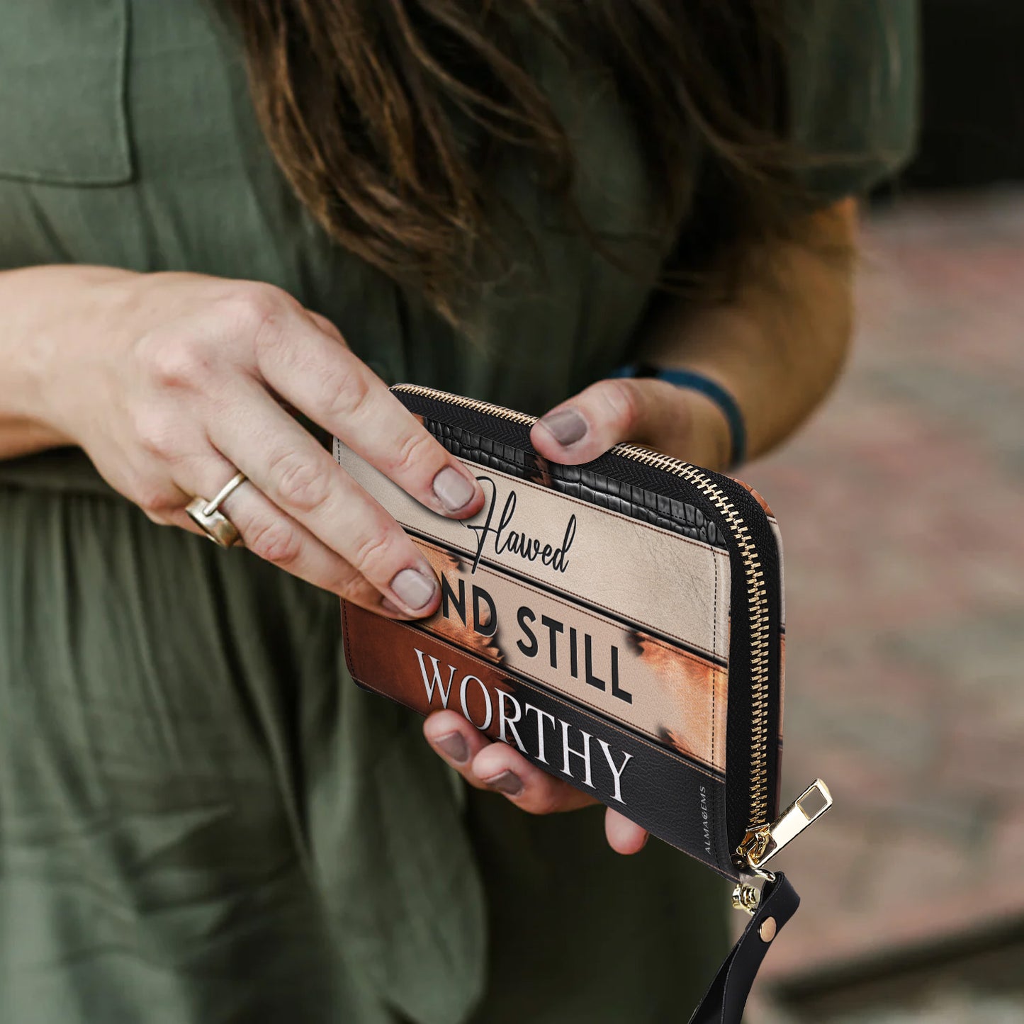 Falled And Still Worthy - Cartera de piel para mujer - PG17WL