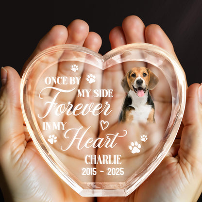 Once By My Side Forever In My Heart, Paws and Heart Shape