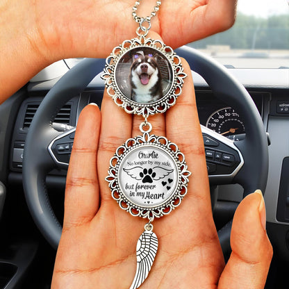 Charlie No Longer By My Side But Forever In My Heart, Angel Wing And Pendant Charm