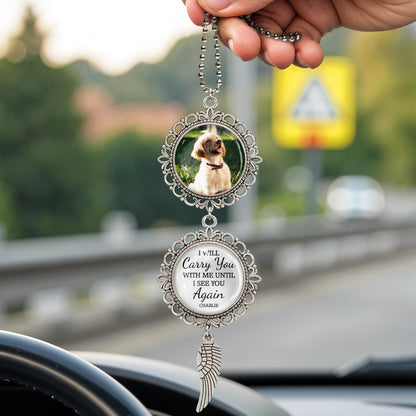 I Will Carry You With Me Until I See You Again, Angel Wing and Pendant Charm