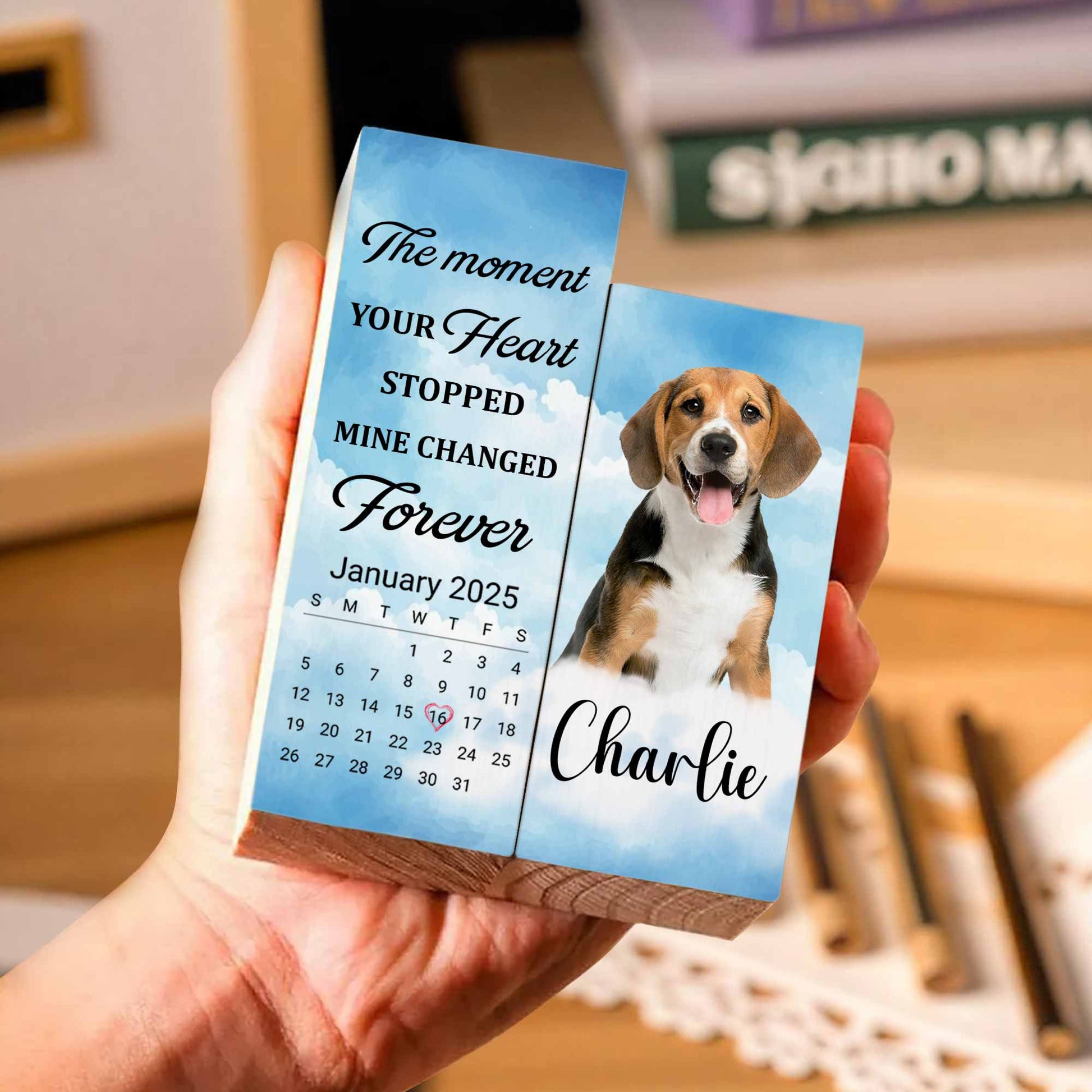 The Moment Your Heart Stopped, Candle With Dog Design