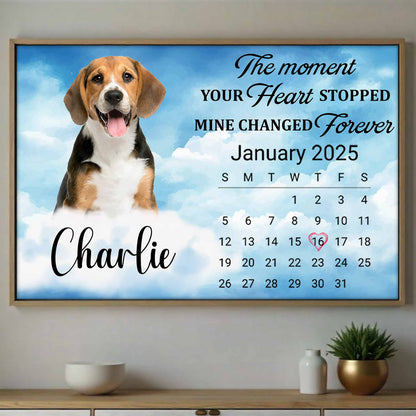 The Moment Your Heart Stopped, Calendar With Dog
