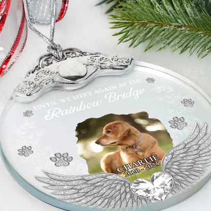 Until We Meet Again At The Rainbow Bridge With Dog And Wings