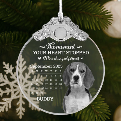 The Moment Your Heart Stopped, Memorial Dog Ornament