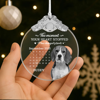 The Moment Your Heart Stopped, Memorial Dog Ornament