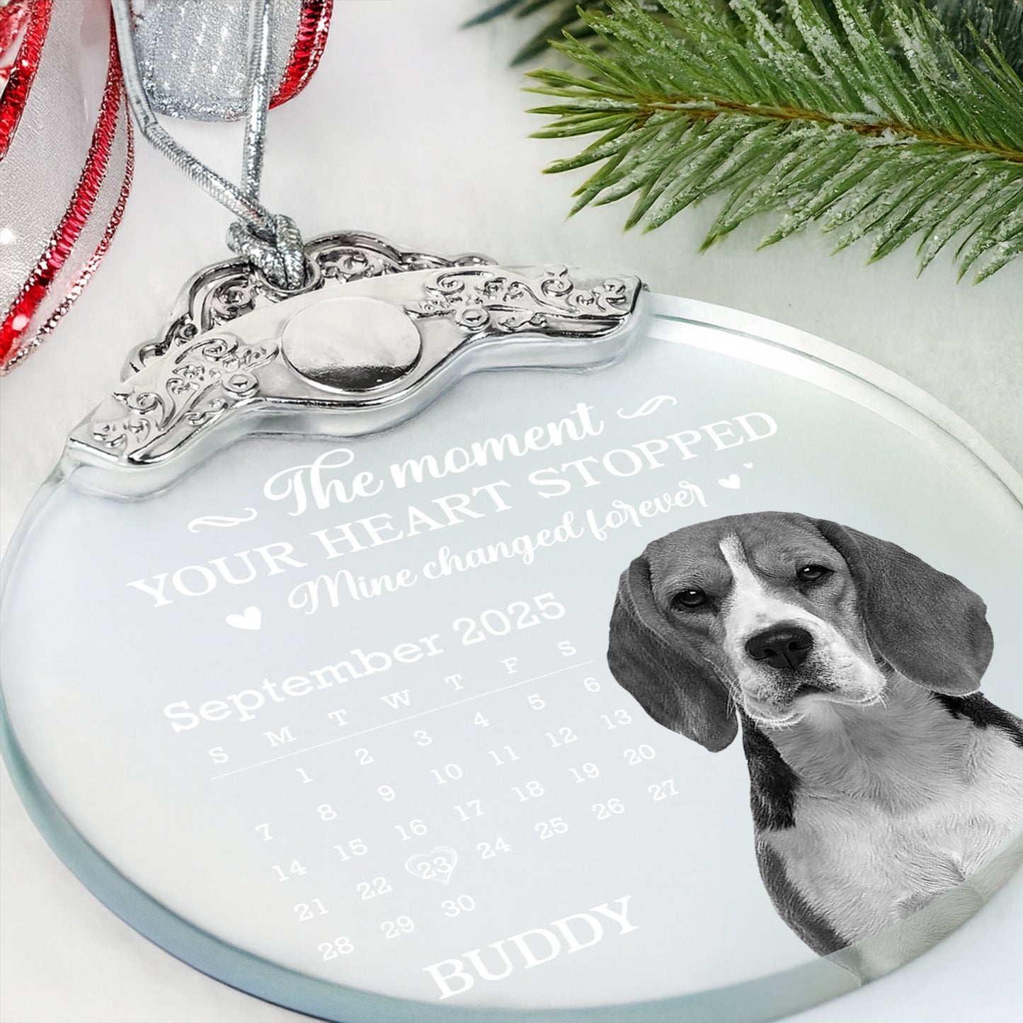 The Moment Your Heart Stopped, Memorial Dog Ornament