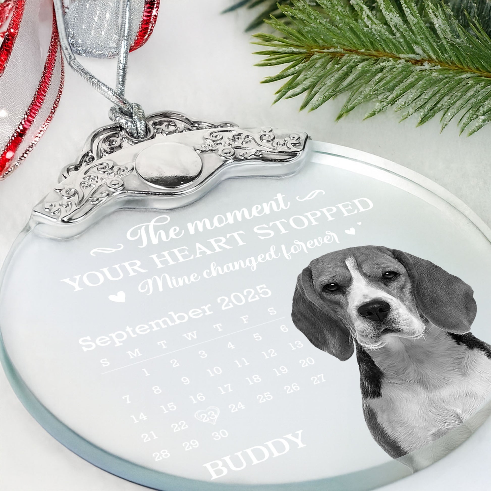 The Moment Your Heart Stopped, Memorial Dog Ornament