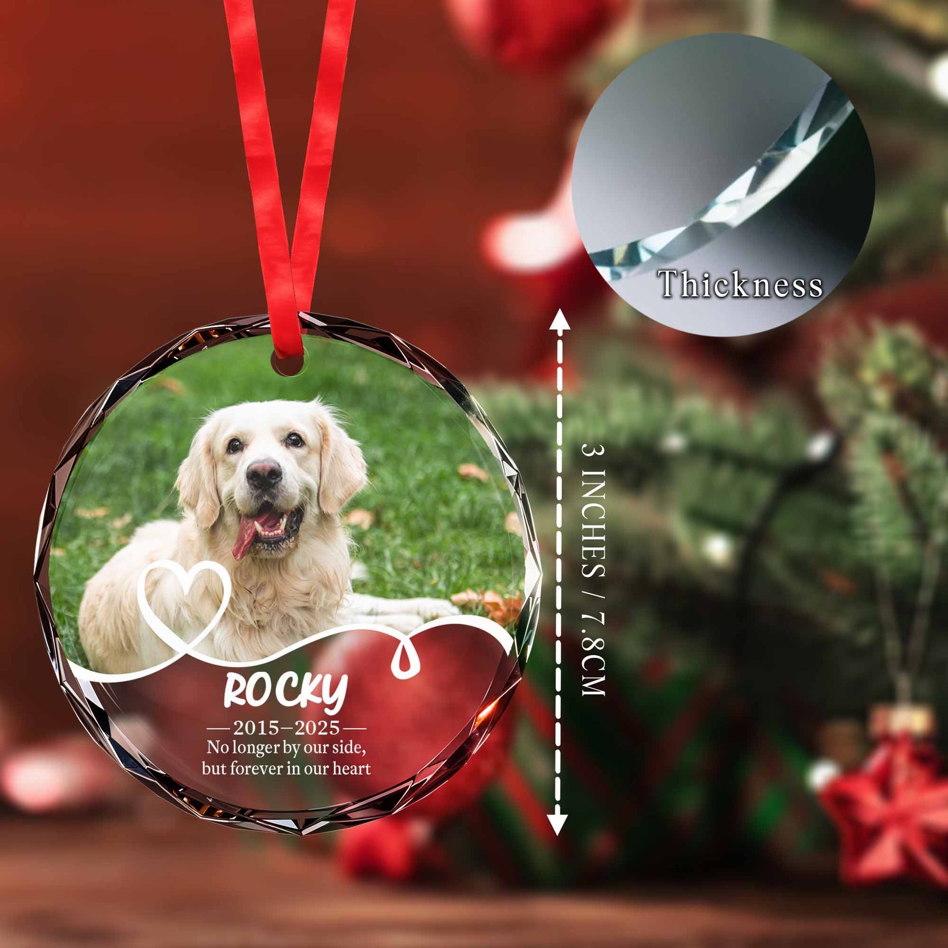 No Longer By Our Side, Forever In Our Heart, Dog And Heart Design