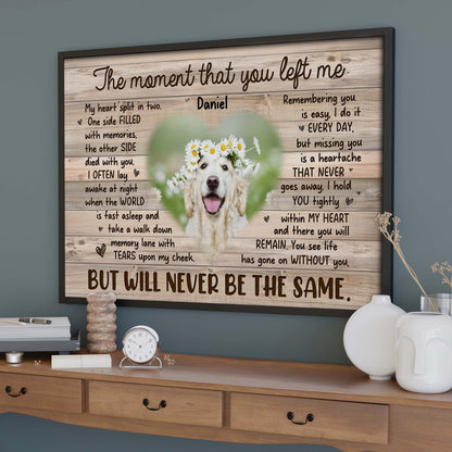 The Moment That You Left Me, Memories Of A Beloved Dog