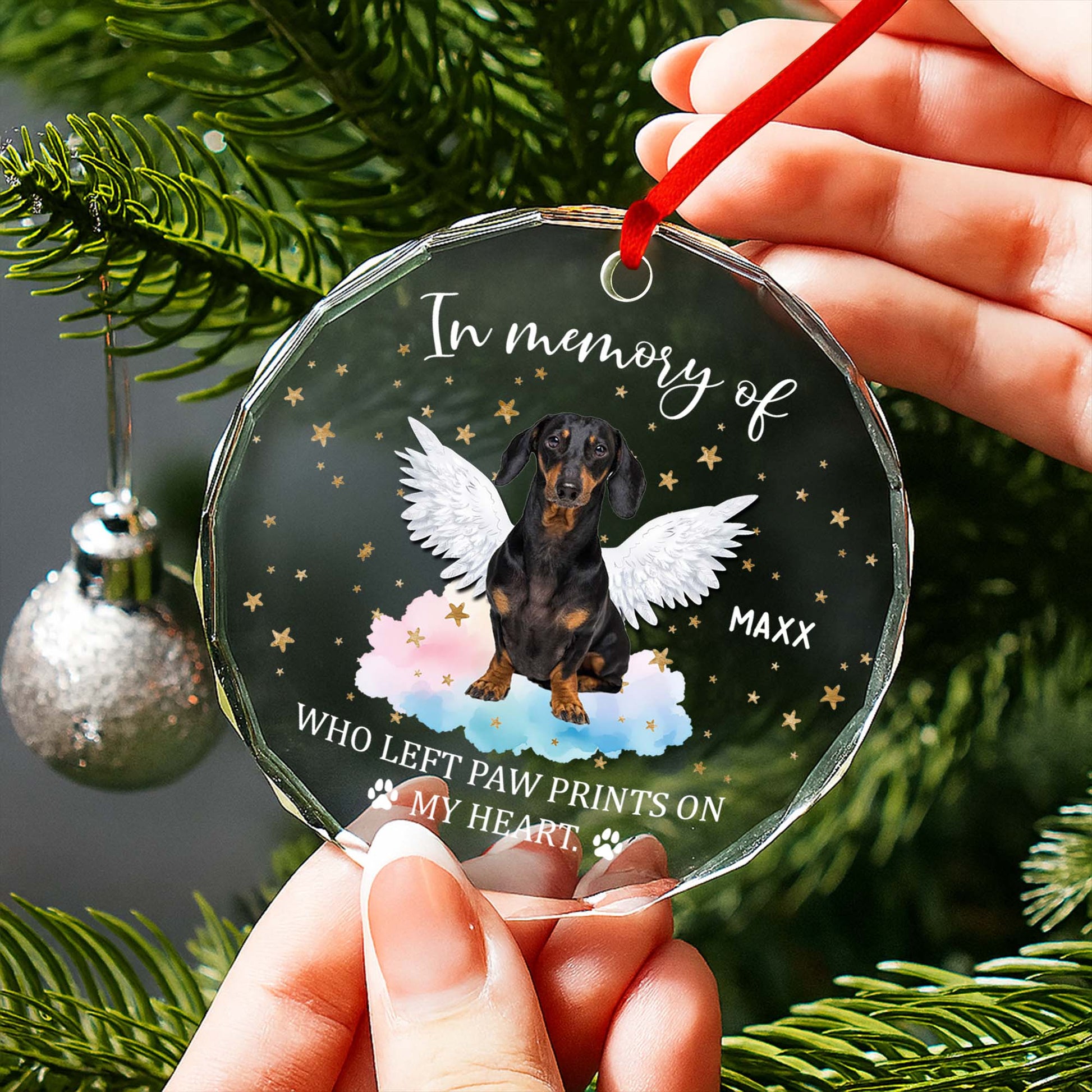 In Memory Of Beloved Pets With Wings And Paw Prints