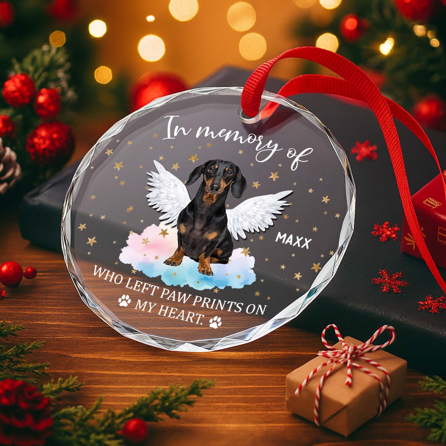 In Memory Of Beloved Pets With Wings And Paw Prints