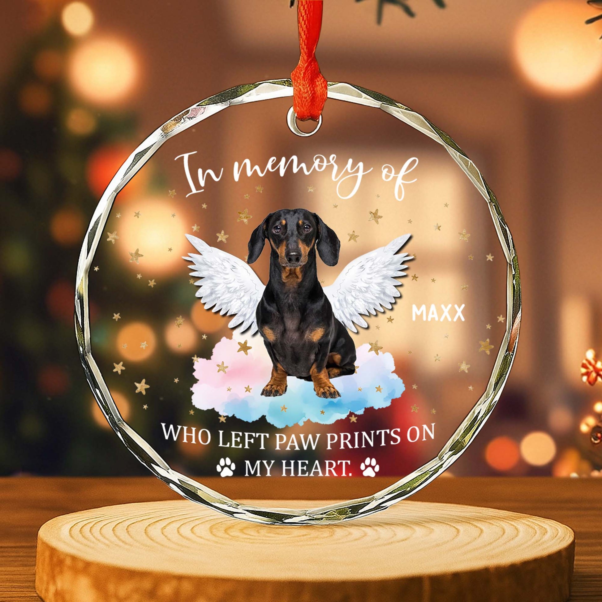 In Memory Of Beloved Pets With Wings And Paw Prints