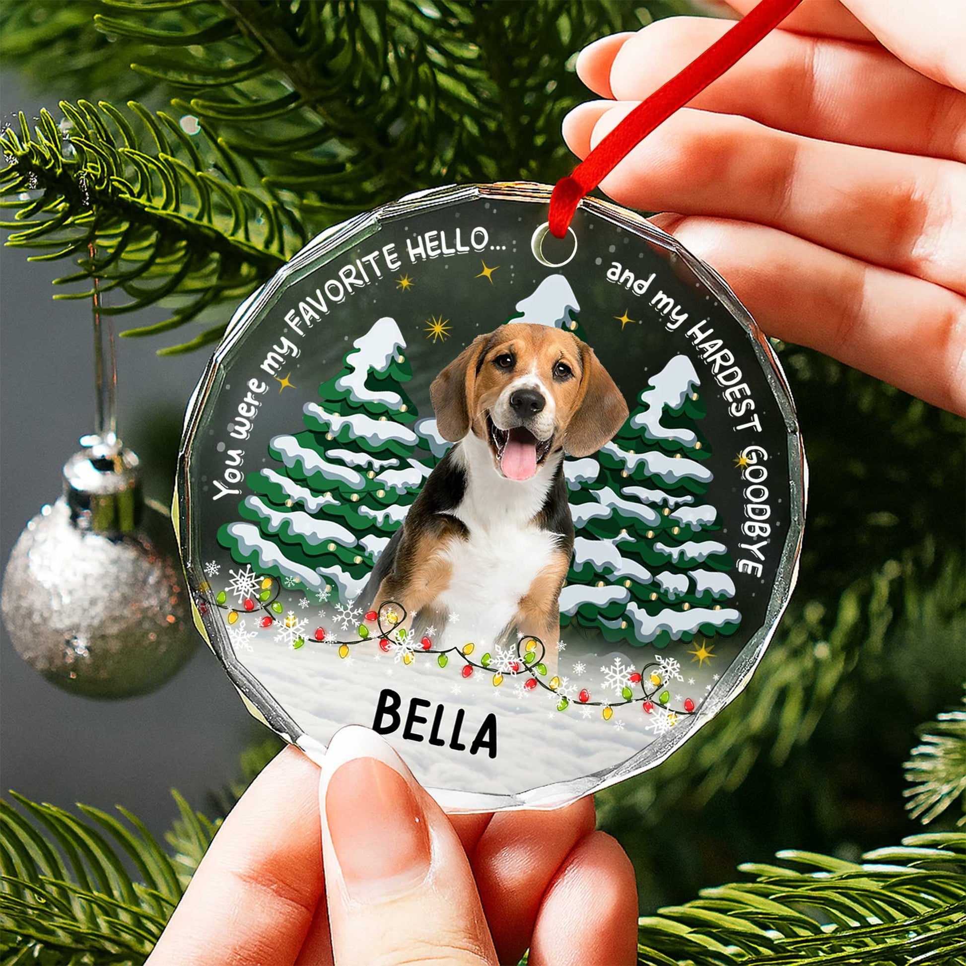 You Were My Favorite Hello and My Hardest Goodbye, Dog, Christmas Trees