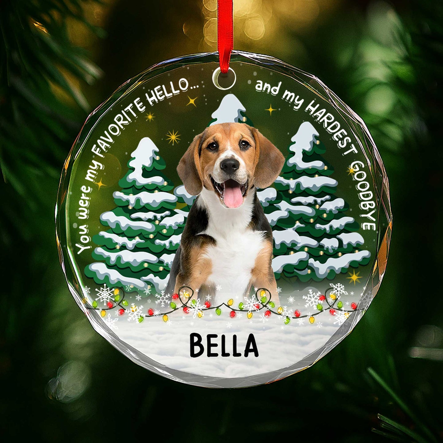 You Were My Favorite Hello and My Hardest Goodbye, Dog, Christmas Trees