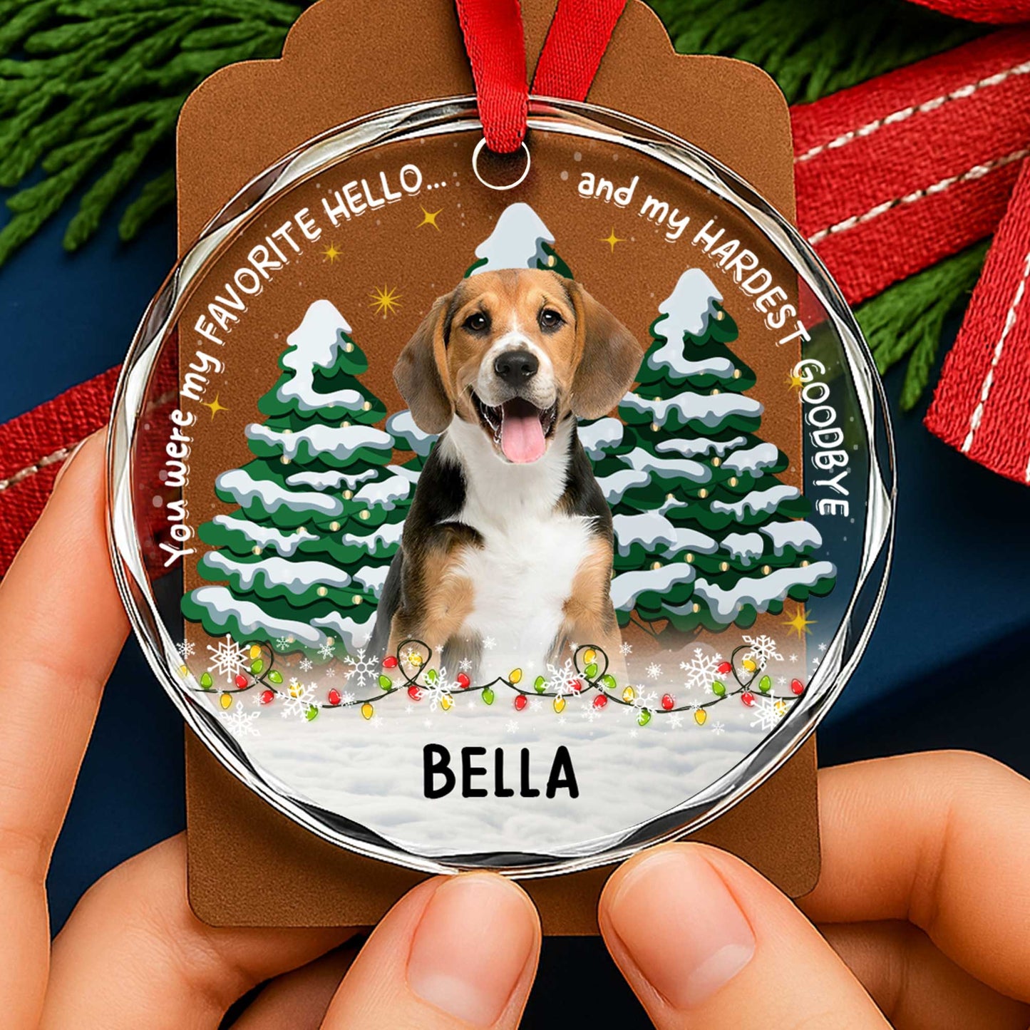 You Were My Favorite Hello and My Hardest Goodbye, Dog, Christmas Trees