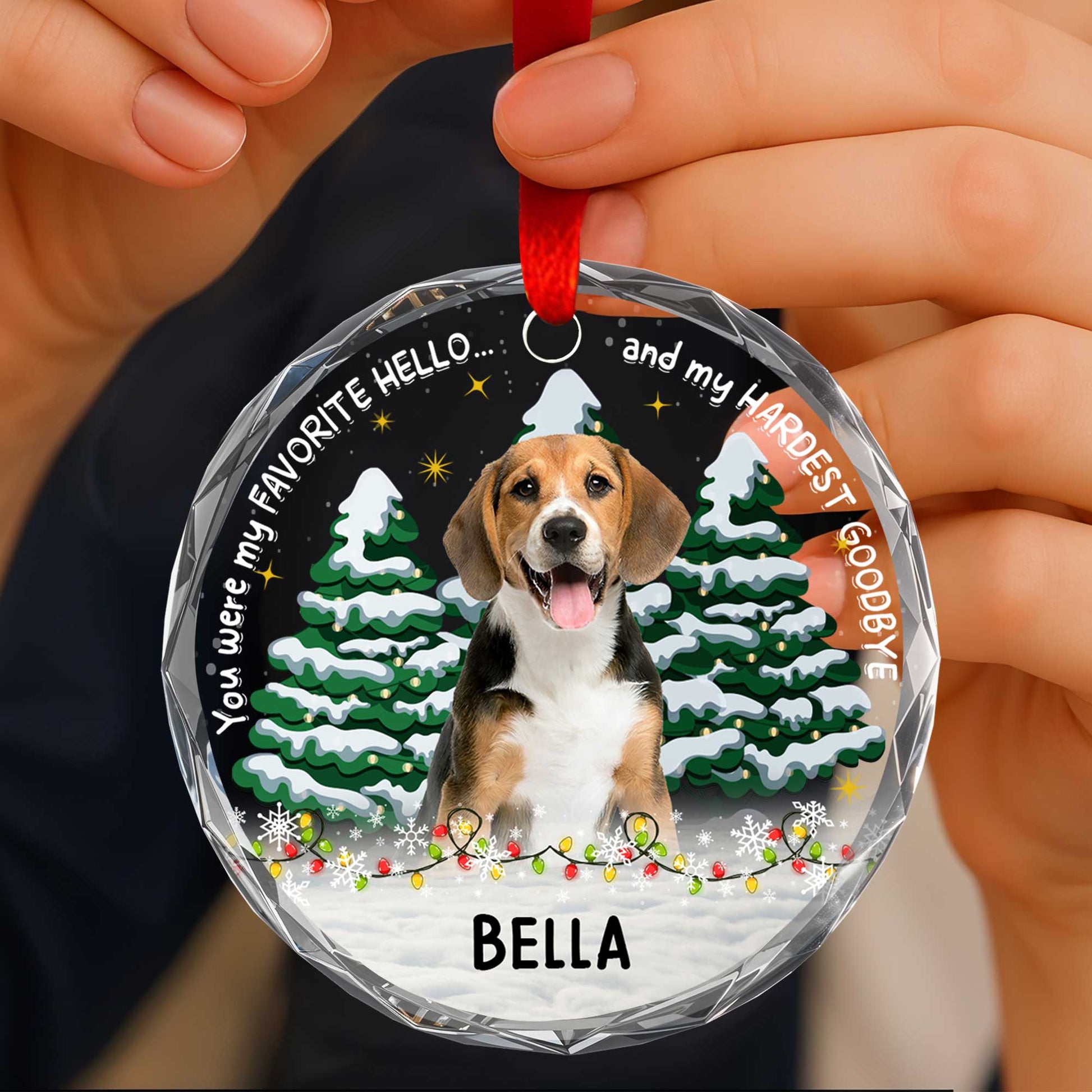 You Were My Favorite Hello and My Hardest Goodbye, Dog, Christmas Trees